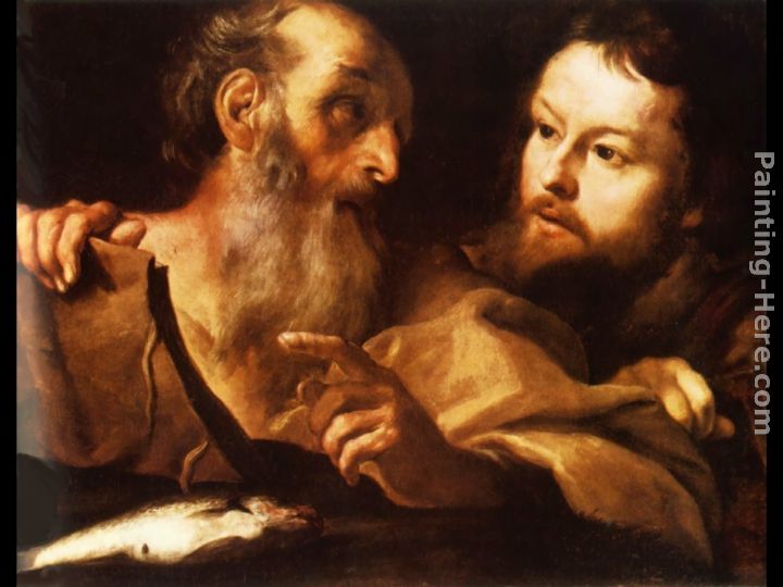 Saint Andrew and Saint Thomas painting - Gian Lorenzo Bernini Saint Andrew and Saint Thomas art painting